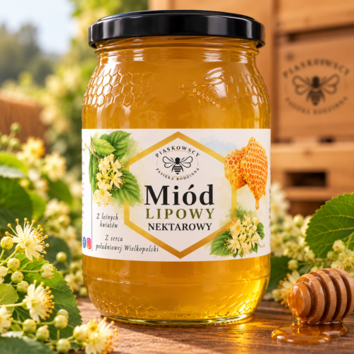 Miód lipowy 1,2 kg