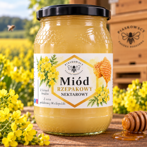Miód rzepakowy 1,2 kg