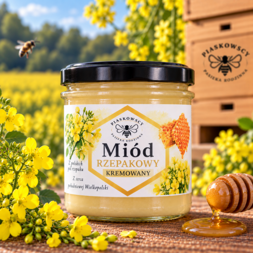 Miód rzepakowy kremowany 400 g