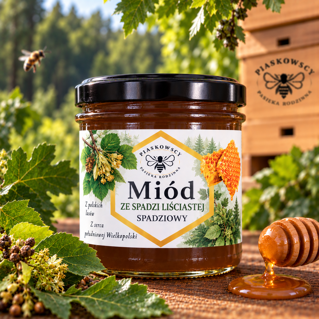 Miód spadziowy ze spadzi liściastej 400 g